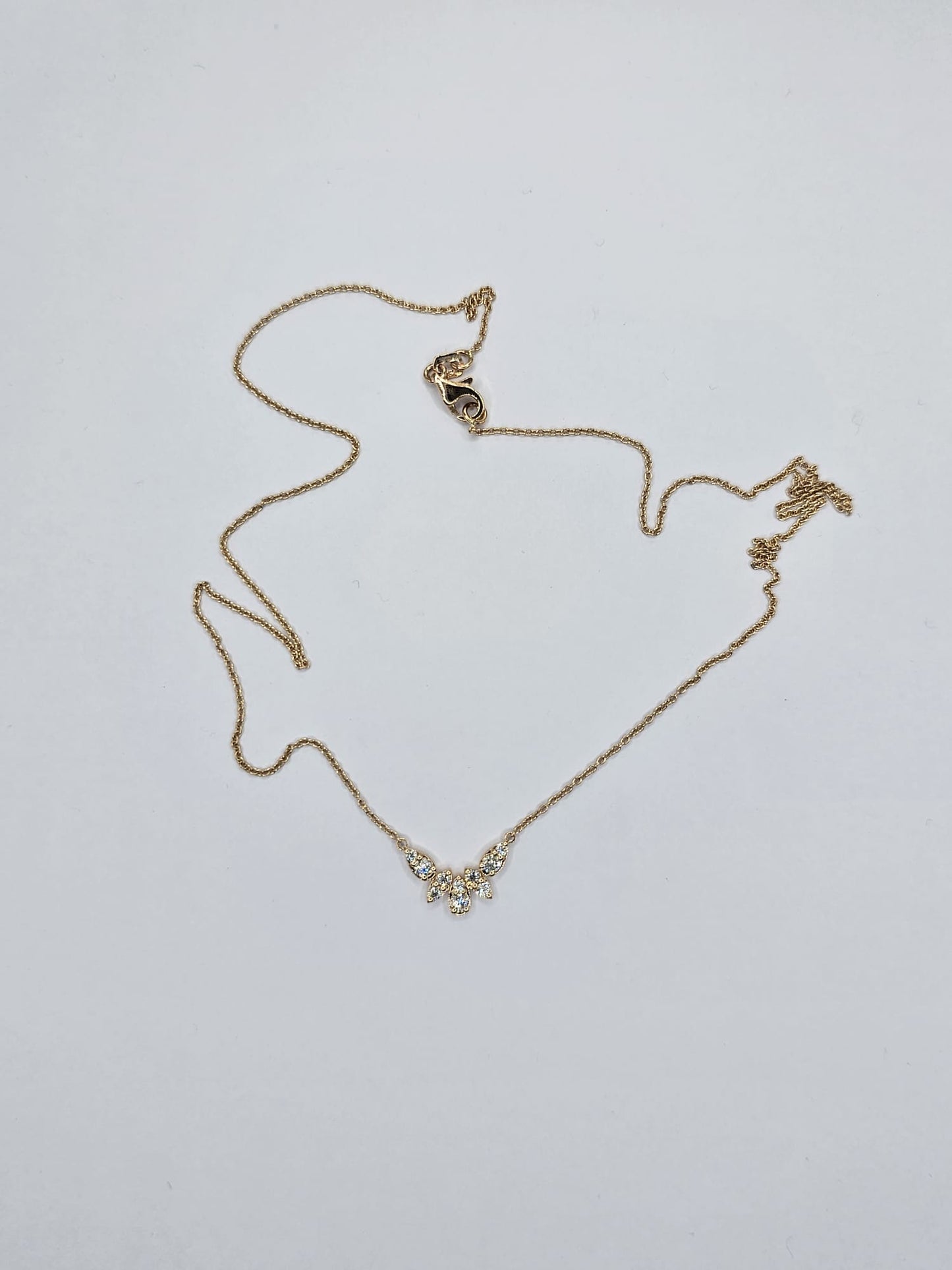 18K Yellow Gold Lab Grown Diamond Necklace