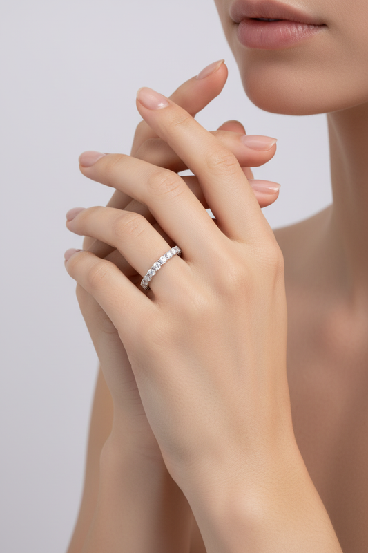 Eternity Band - Model Shot