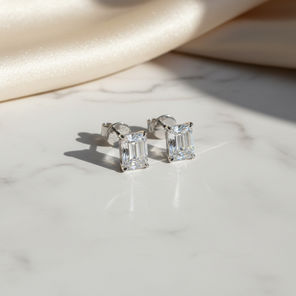 18K White Gold Lab Grown Diamond Earrings