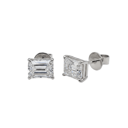 18K White Gold Lab Grown Diamond Earrings