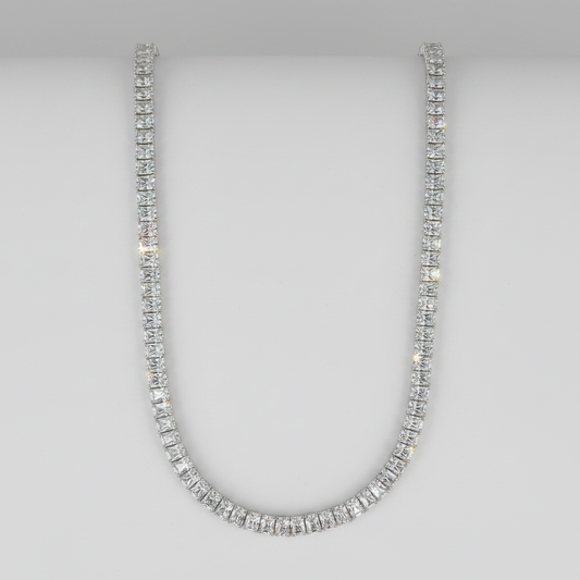 Diamond Tennis Necklace Clean Product Shot