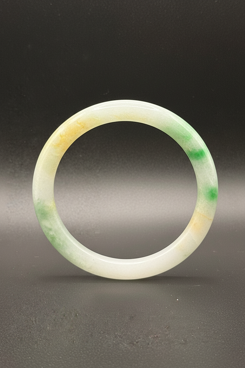 Tricolour Jade Bangle without stand